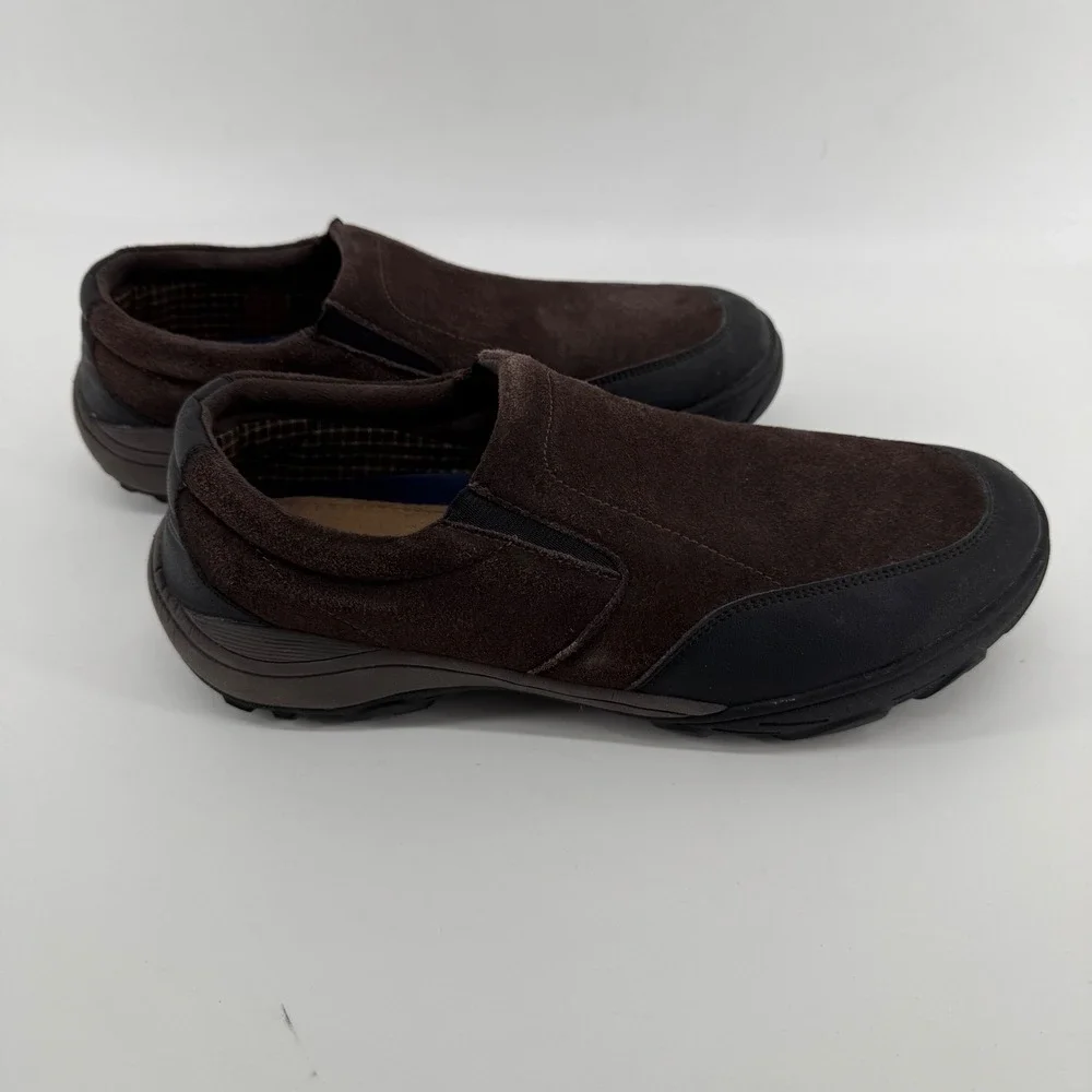 Weatherproof Vintage Local Mens 11 Brown Suede Slip On Casual Shoes 684811